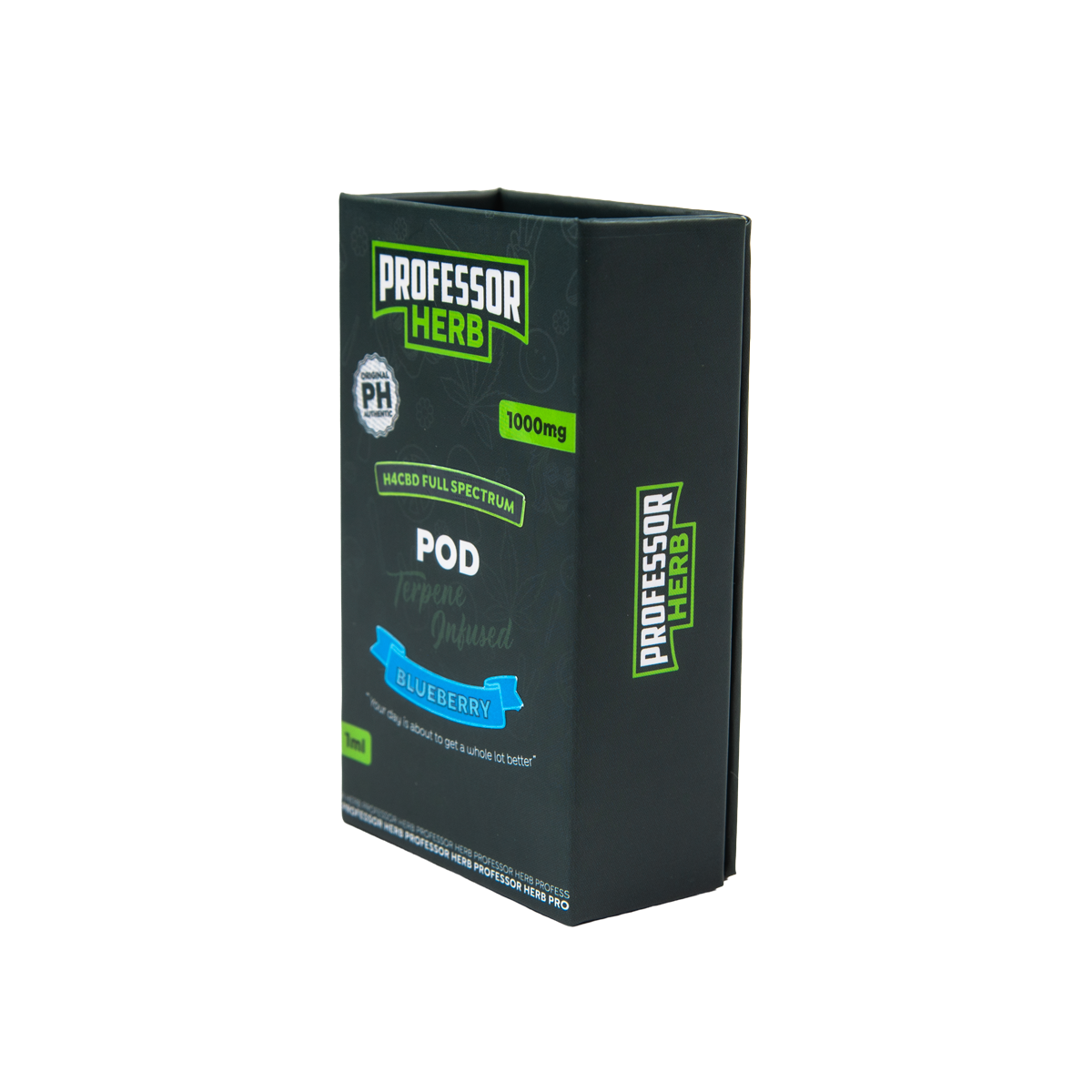 Professor Herb 1000mg Full Spectrum H4CBD 1ml náhradní cartridge – Borůvka - Obrázek 6