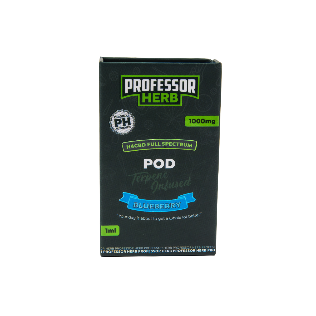 Professor Herb 1000mg Full Spectrum H4CBD 1ml náhradní cartridge – Borůvka - Obrázek 7