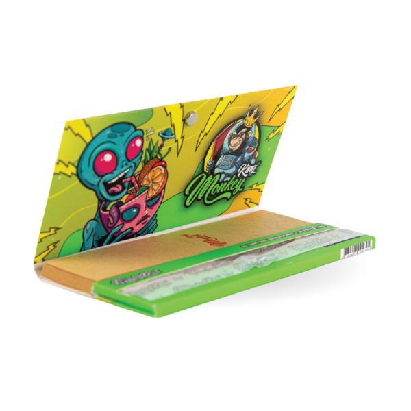 Monkey King Rolling Papers & Tips: Alien Burst – King Size Nebělené