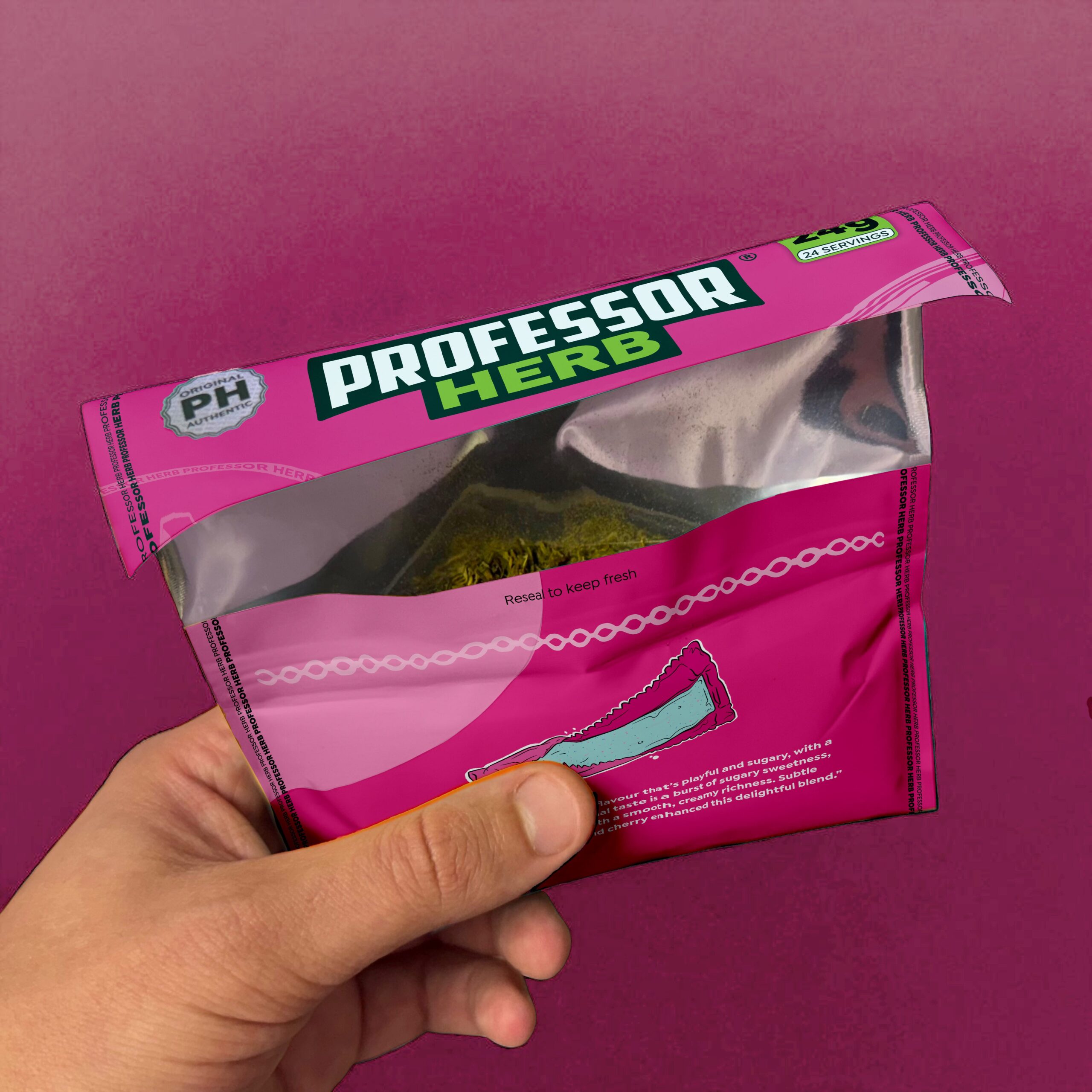 Professor Herb Premium Hemp Blend (krabička 10 ks) – Bubblegum - Obrázek 2
