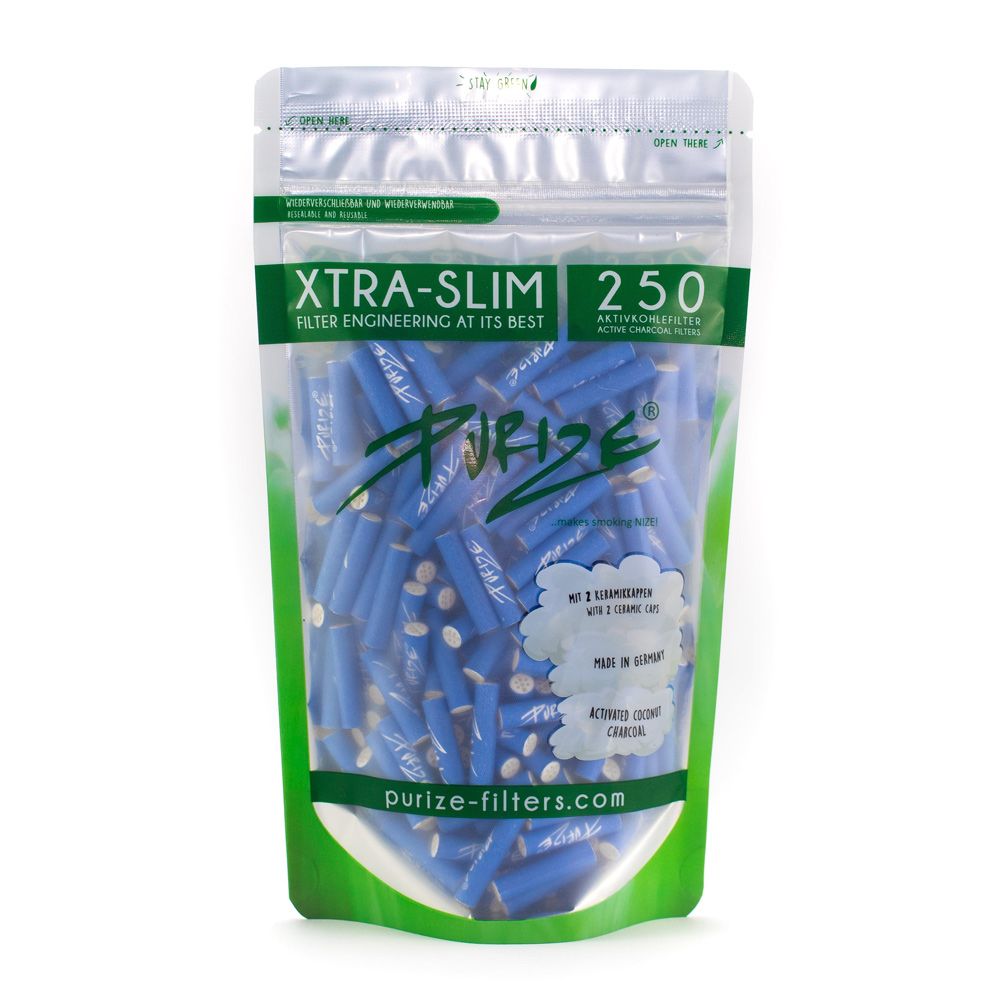 PURIZE® Aktivovaný uhlík Xtra Slim Filtry Sáček (250 ks)