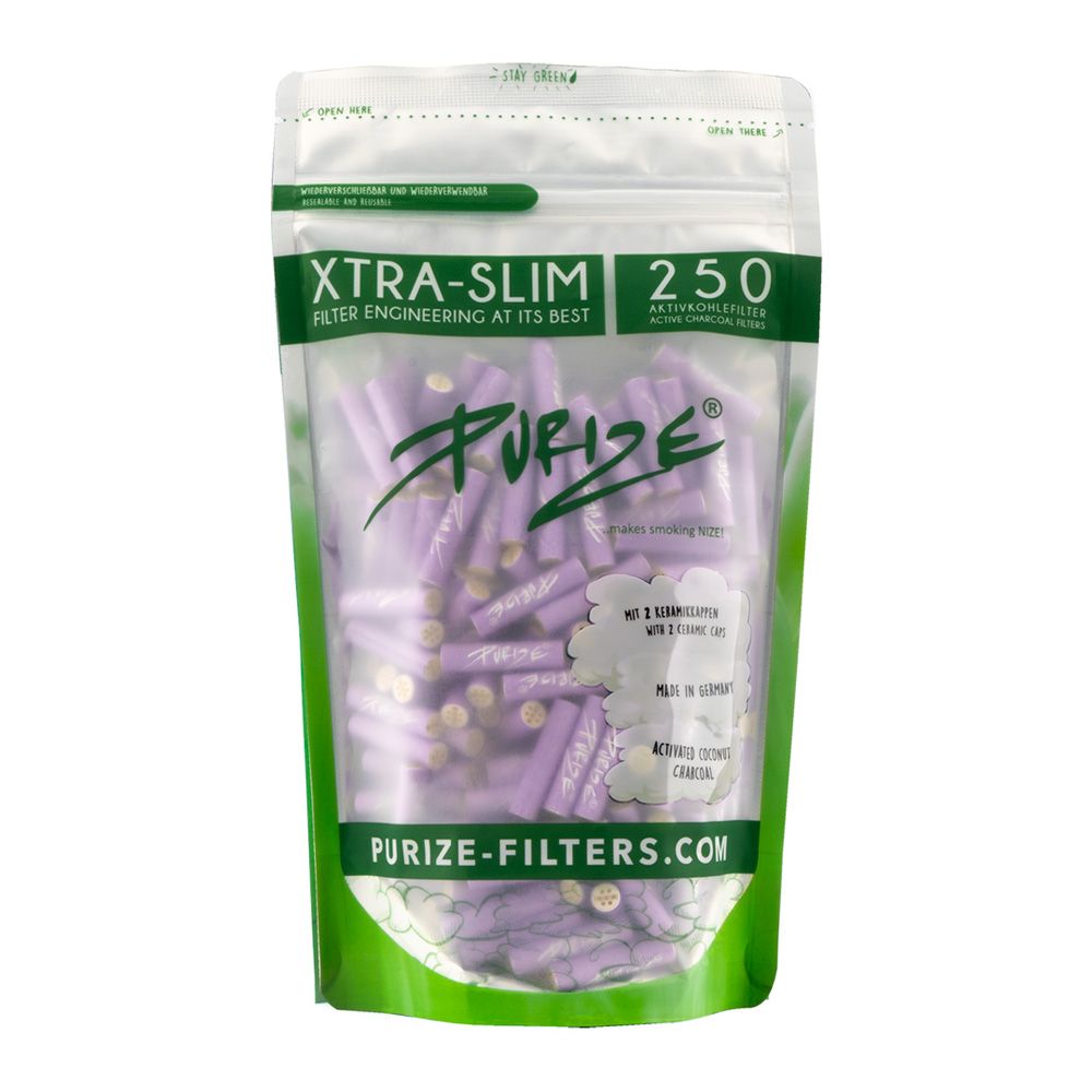 PURIZE® Aktivovaný uhlík Xtra Slim Filtry Sáček (250 ks) - Obrázek 3