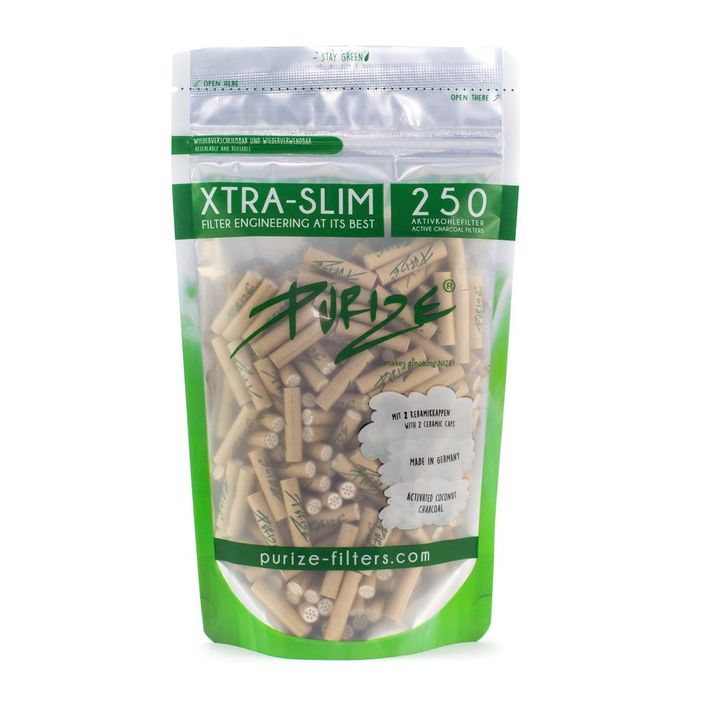 PURIZE® Aktivovaný uhlík Xtra Slim Filtry Sáček (250 ks) - Obrázek 4