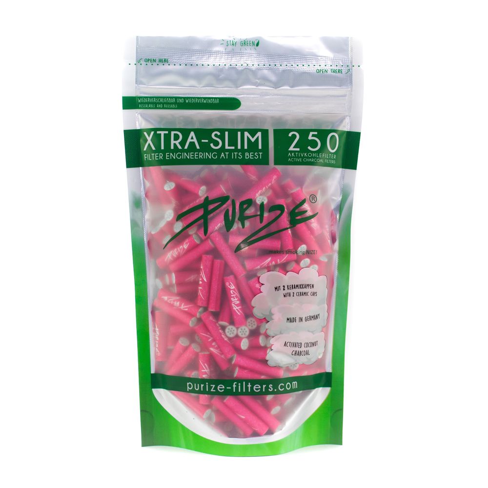 PURIZE® Aktivovaný uhlík Xtra Slim Filtry Sáček (250 ks) - Obrázek 5