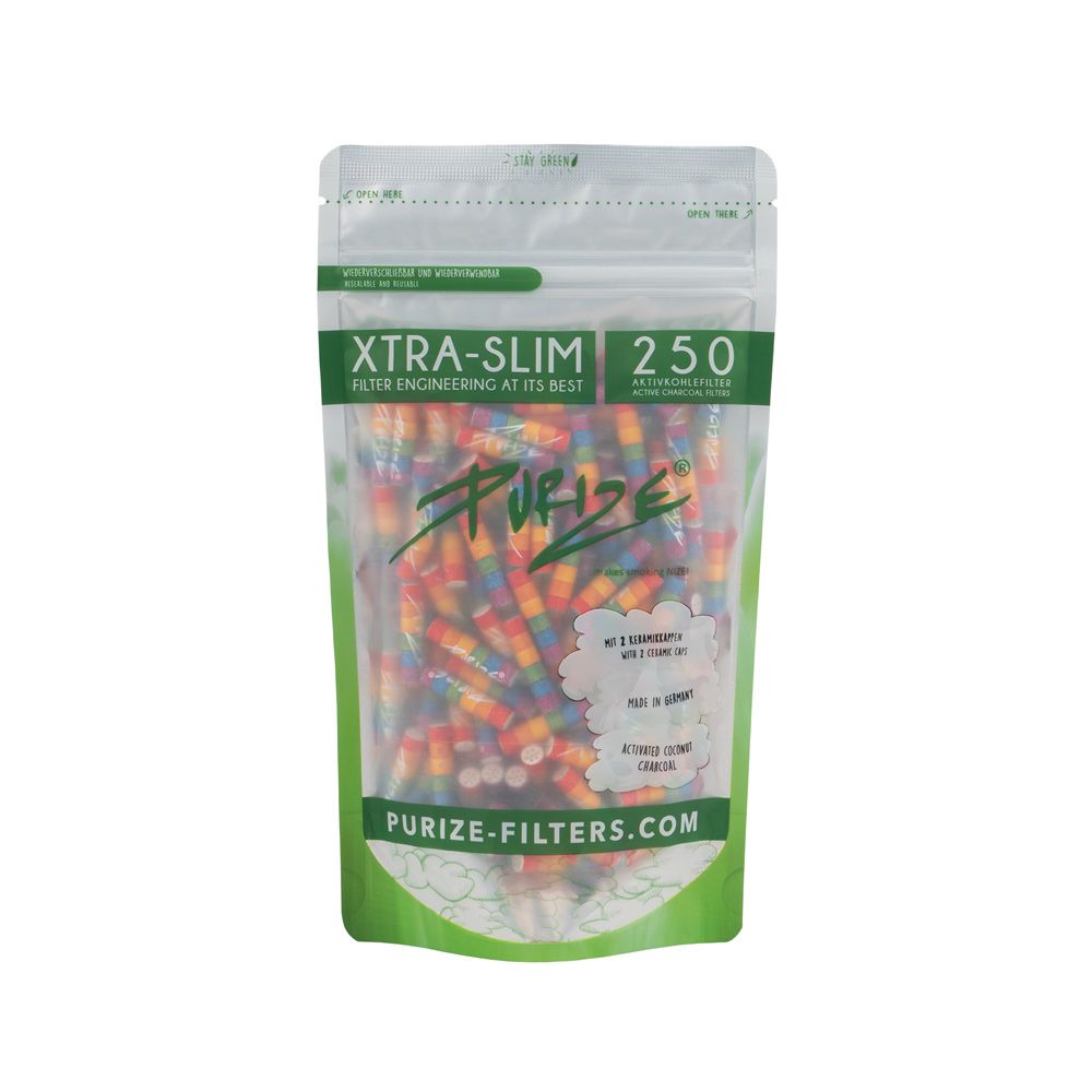 PURIZE® Aktivovaný uhlík Xtra Slim Filtry Sáček (250 ks) - Obrázek 6