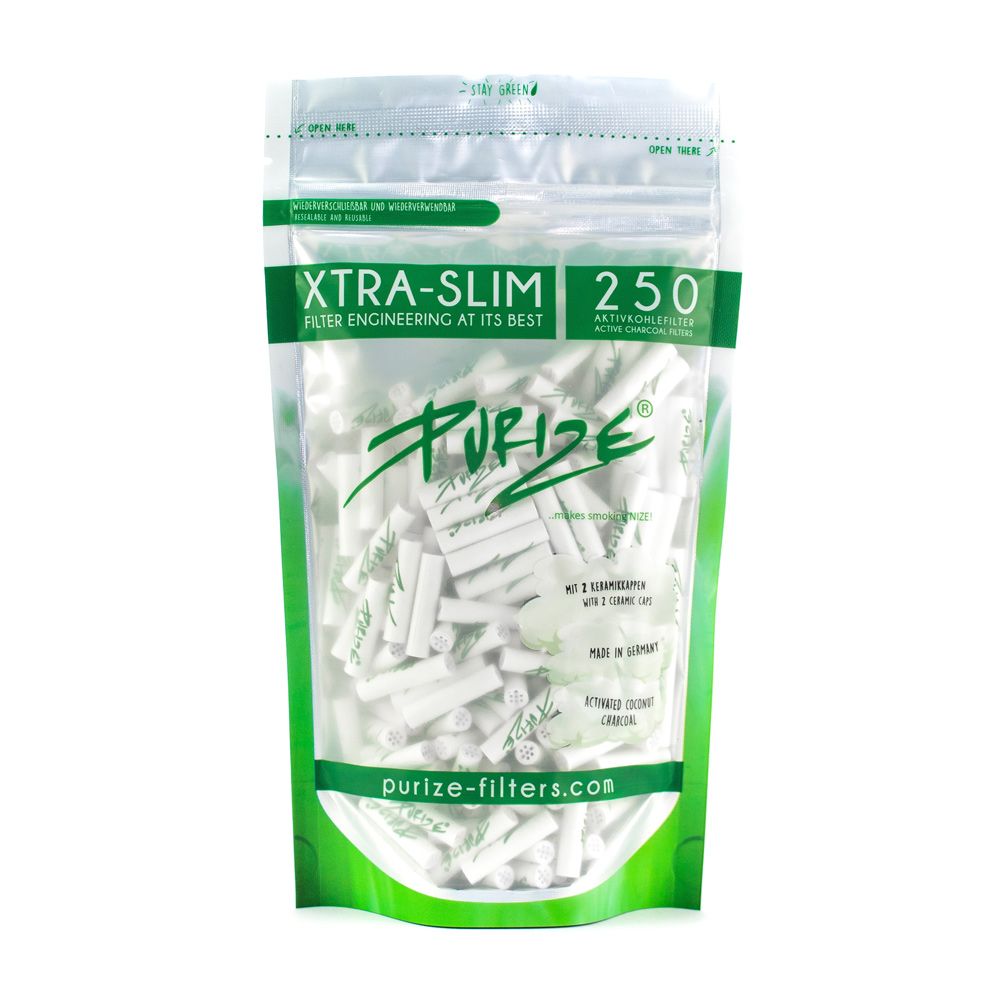 PURIZE® Aktivovaný uhlík Xtra Slim Filtry Sáček (250 ks) - Obrázek 8
