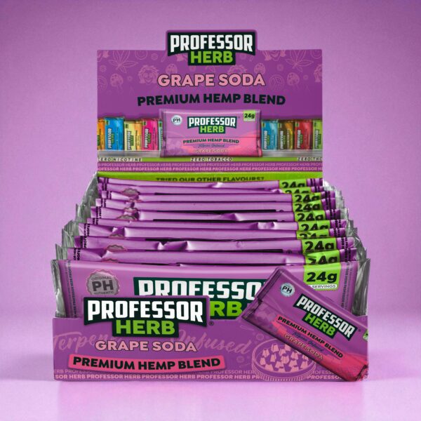 Professor Herb Premium Hemp Blend (Box of 10) – Grape Soda