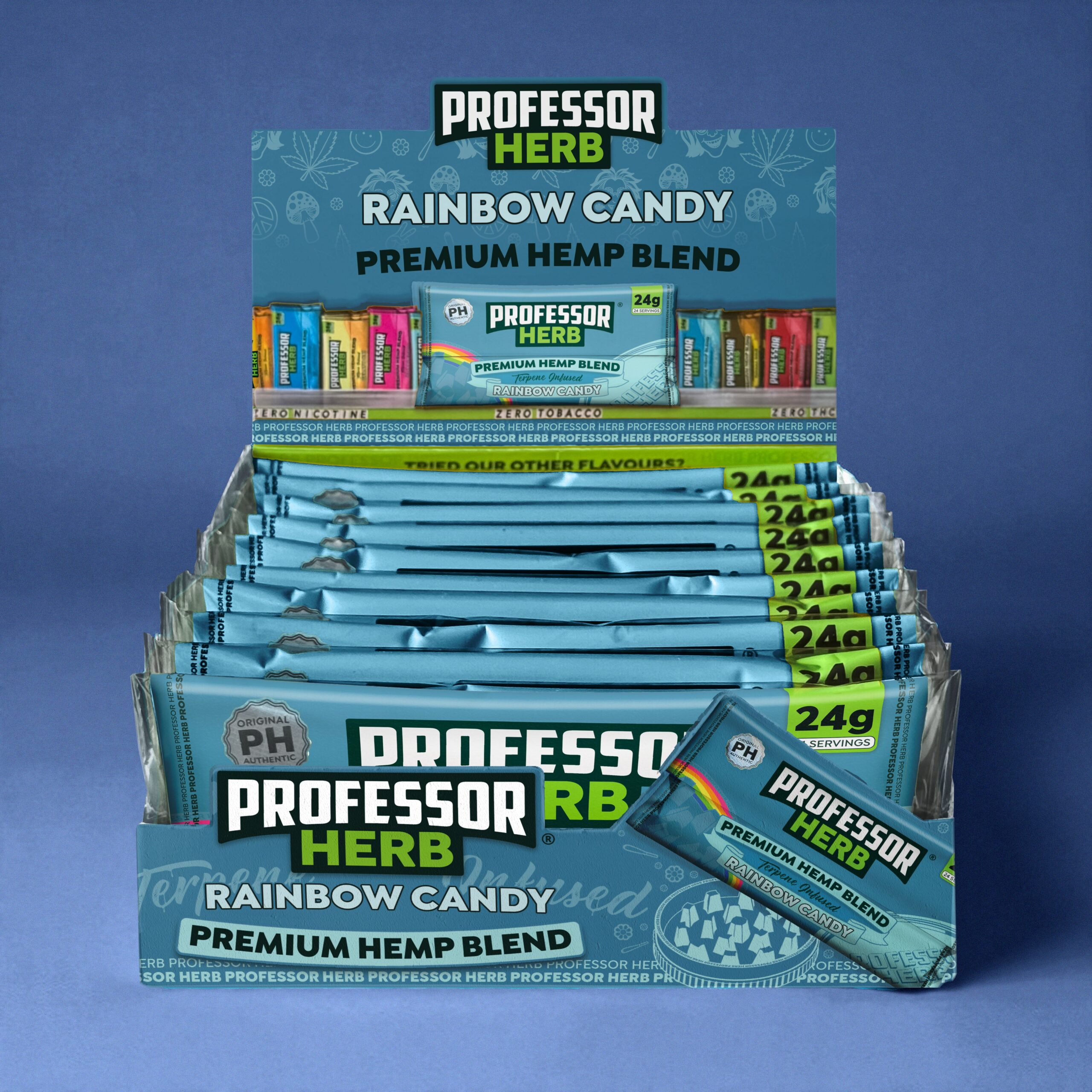 Professor Herb Premium Hemp Blend (krabička 10) – Rainbow Candy