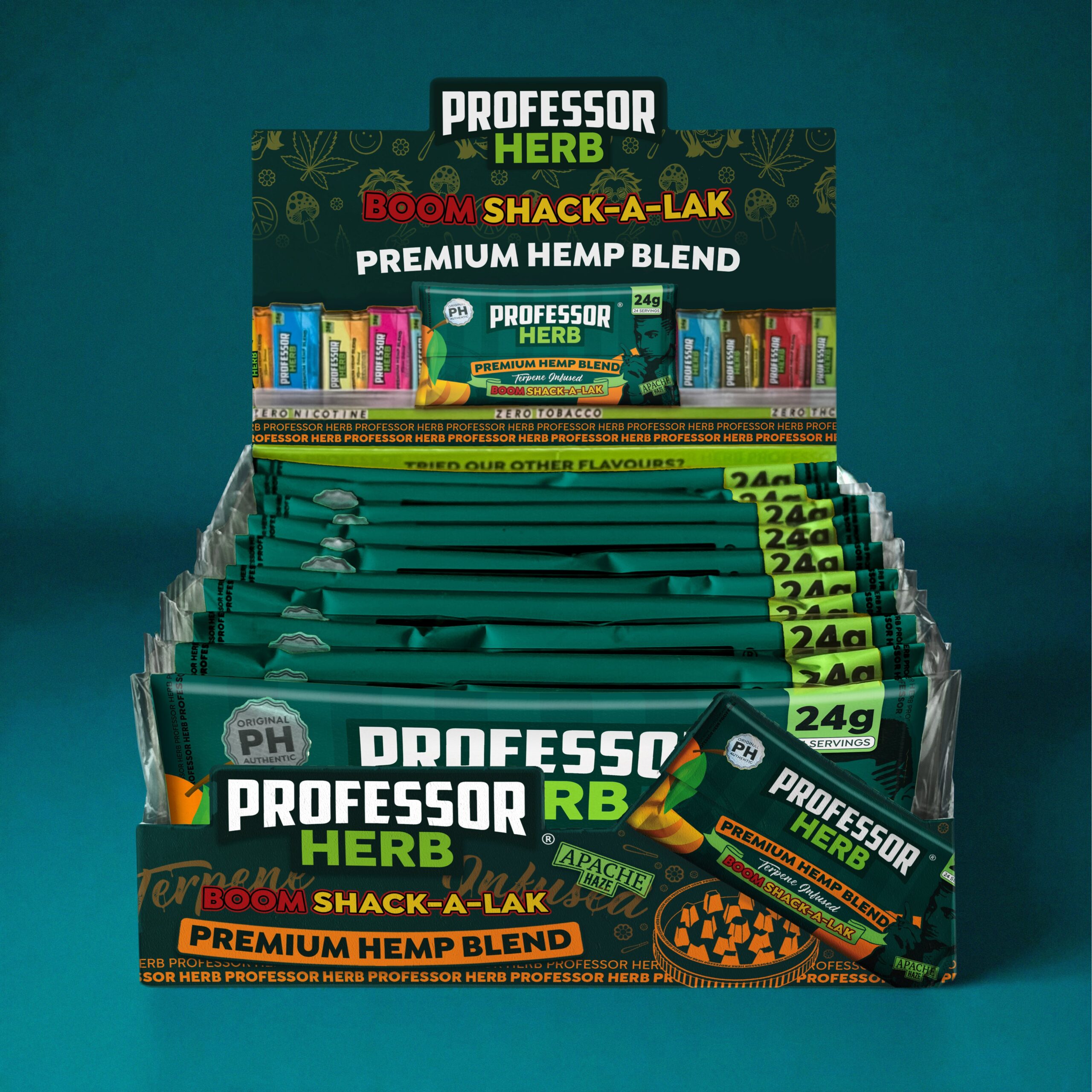 Professor Herb Premium Hemp Blend (krabička 10 ks) – Apache Haze