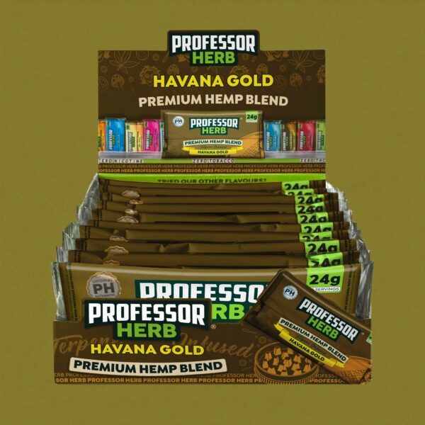 Professor Herb Premium Hemp Blend (krabička 10 ks) – Havana Gold