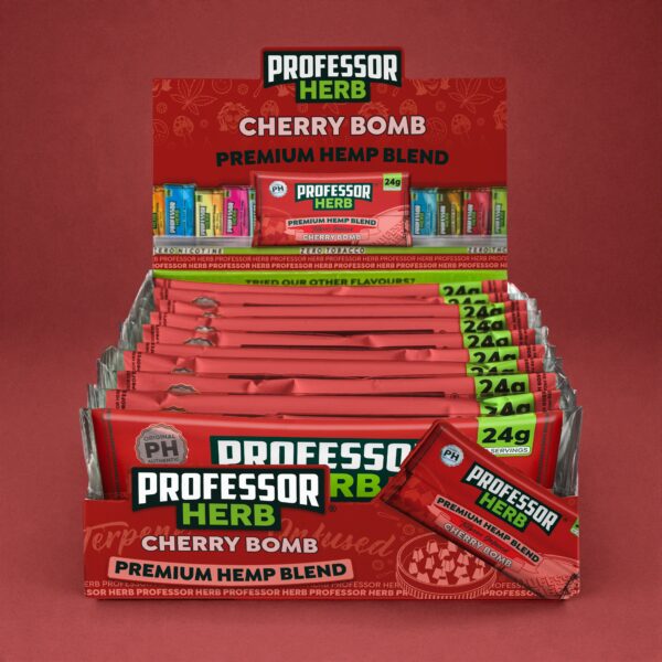Professor Herb Premium Hemp Blend (krabička 10 ks) – Cherry Bomb
