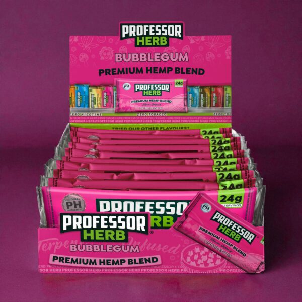 Professor Herb Premium Hemp Blend (krabička 10 ks) – Bubblegum