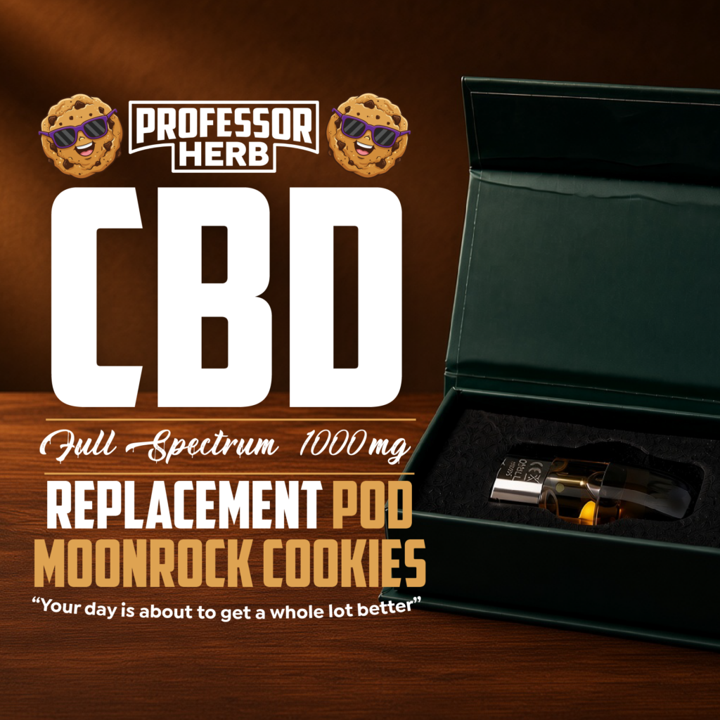 Professor Herb 1000mg CBD Full Spectrum 1ml náhradní cartridge – Moonrock Cookies