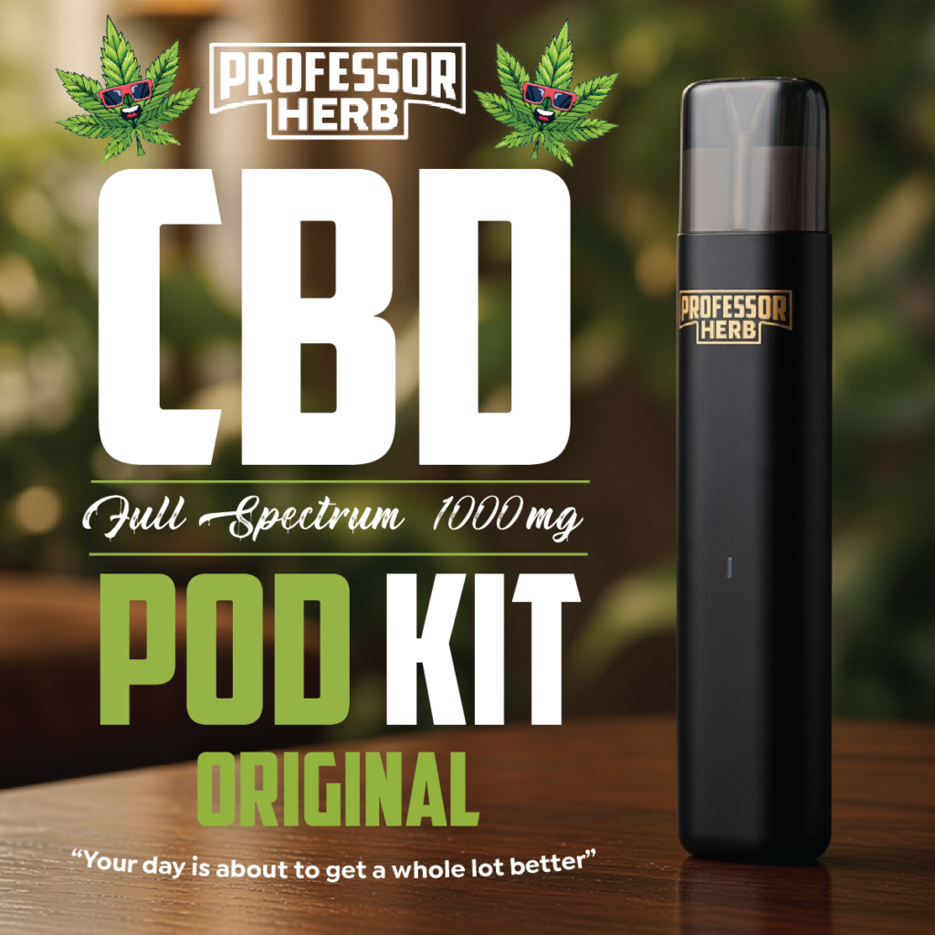 Professor Herb 1000mg CBD Full Spectrum 1ml Pod Kit – Originální
