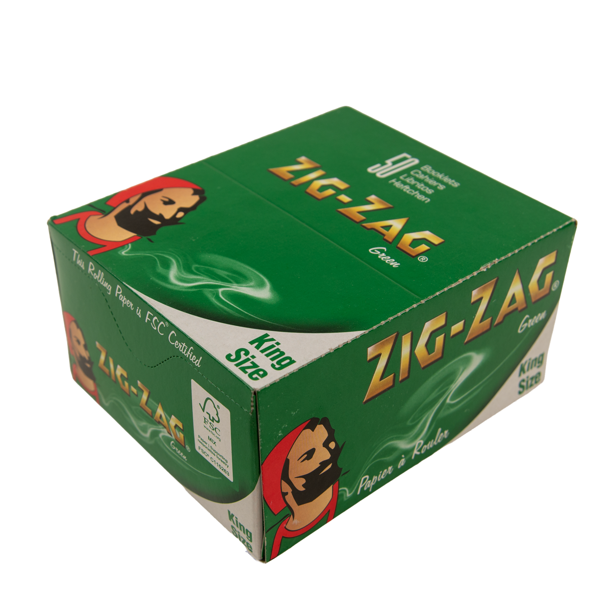 Zig Zag Green Kingsize Papers - Obrázek 2