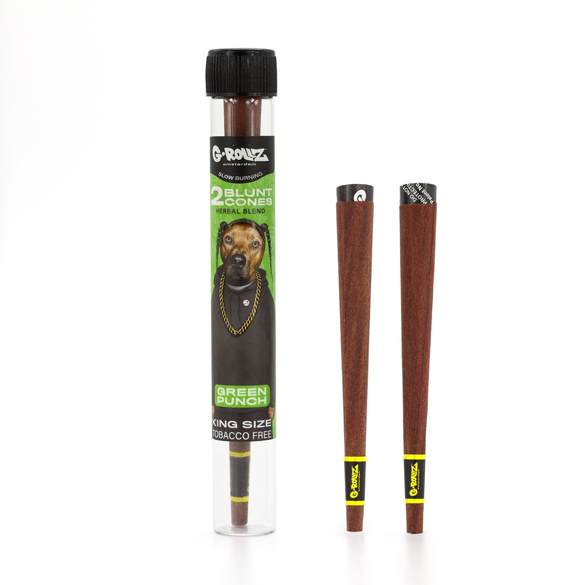 G-Rollz ‘Bylinná směs’ 2 Blunt Cones Terpene Infused s Yerba Mate, Heřmánkem a Kakaem - Obrázek 6