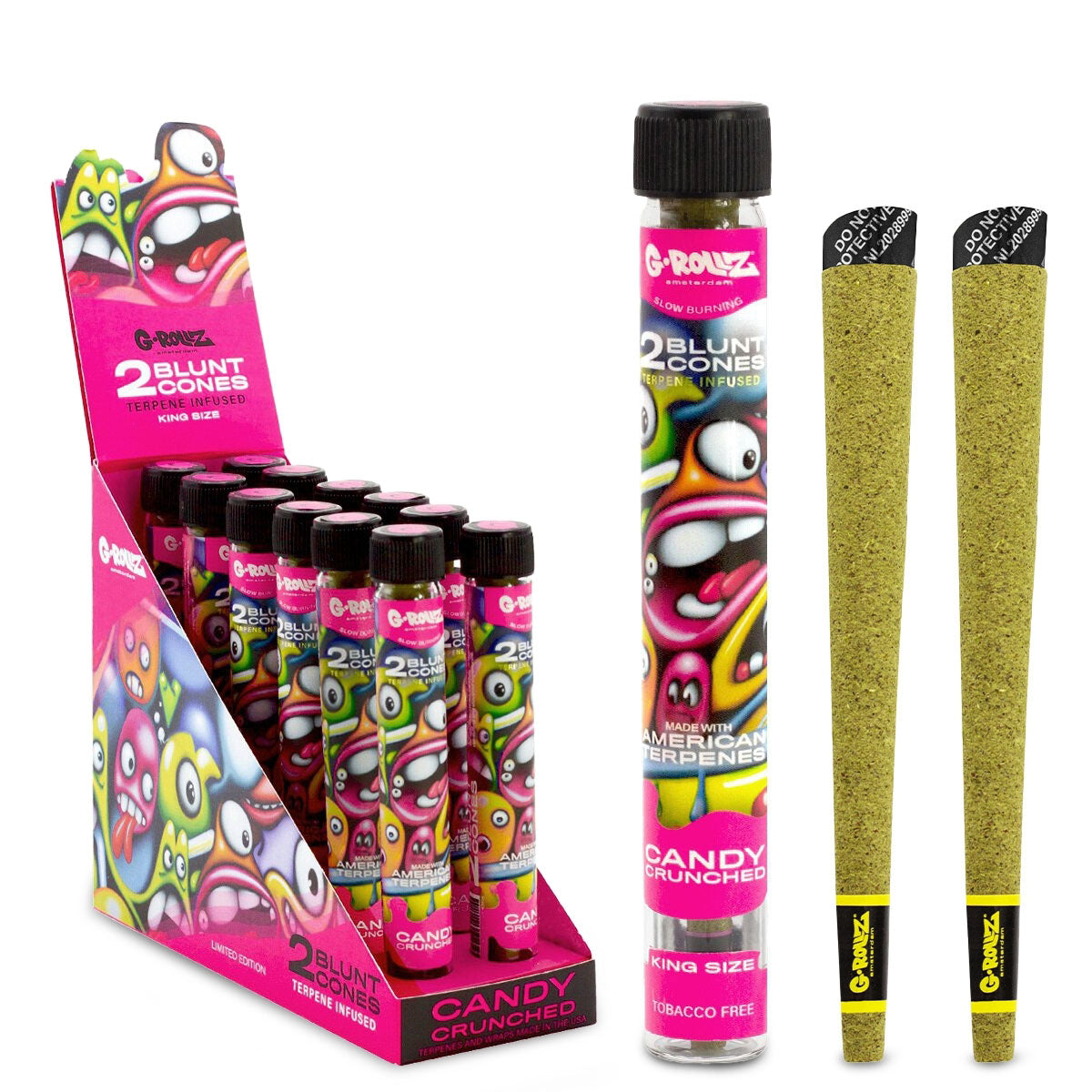 G-Rollz Terpene Infused Blunt Cones – Candy Crunched - Obrázek 2