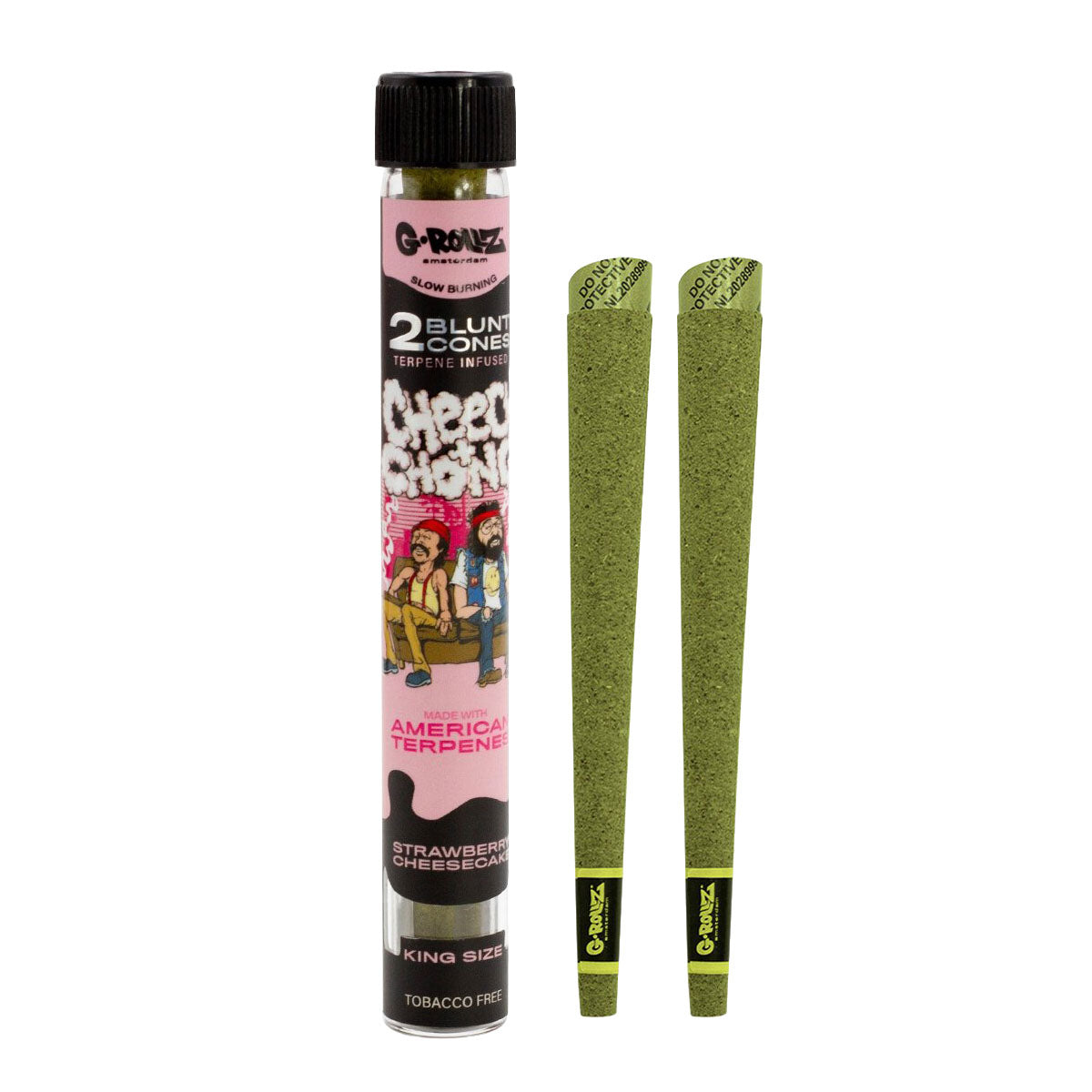 G-Rollz Cheech & Chong Terpene Infused Hemp Blunts – Strawberry Cheesecake