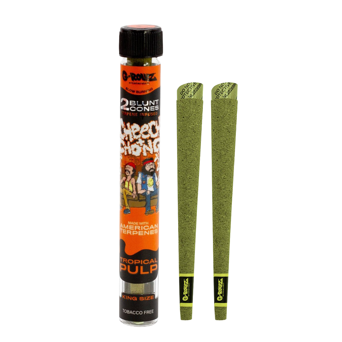 G-Rollz Cheech & Chong Terpene Infused Hemp Blunts – Tropický Pulp