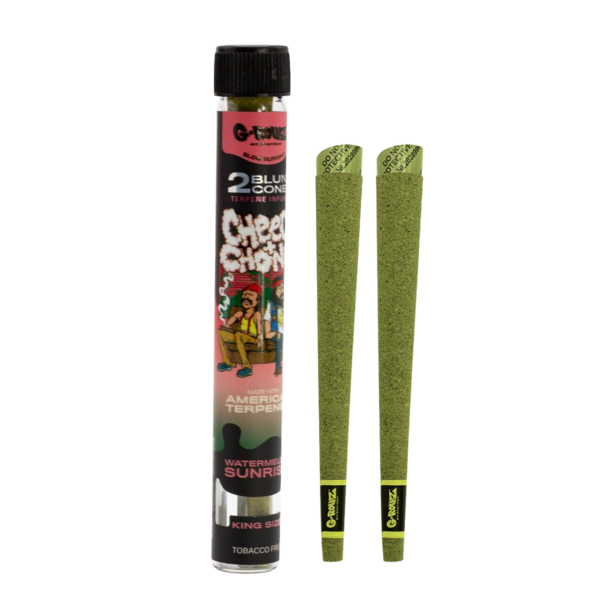 G-Rollz ‘Cheech & Chong’ Terpene Infused Hemp Blunts 2pcs – Watermelon Sunrise