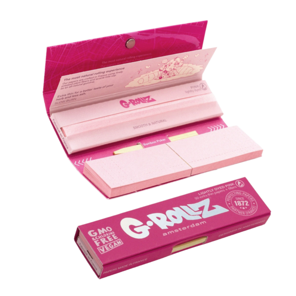 G-Rollz Next-Gen Růžové kuřácké papírky, filtry & píchačka
