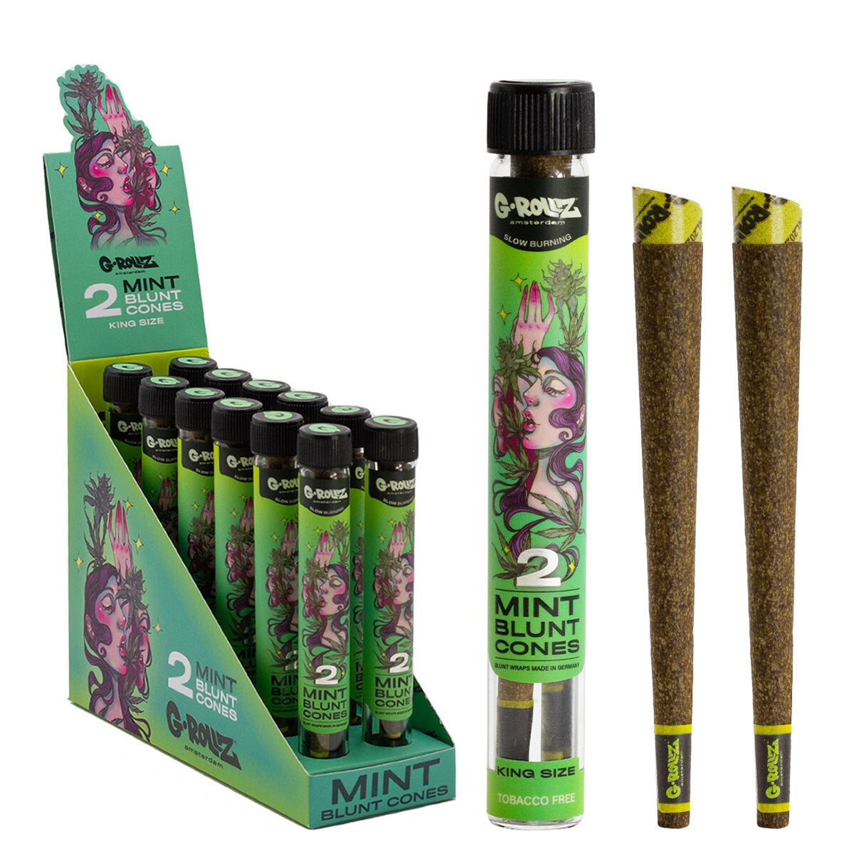 G-Rollz Terpene Infused Blunt Cones – Máta - Obrázek 2