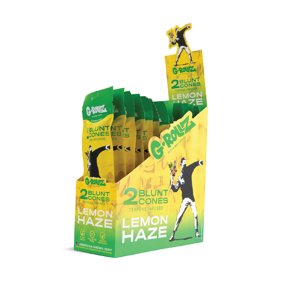 G-Rollz Terpene-Infused 2 Blunt Cones – (12 Pack) - Obrázek 2