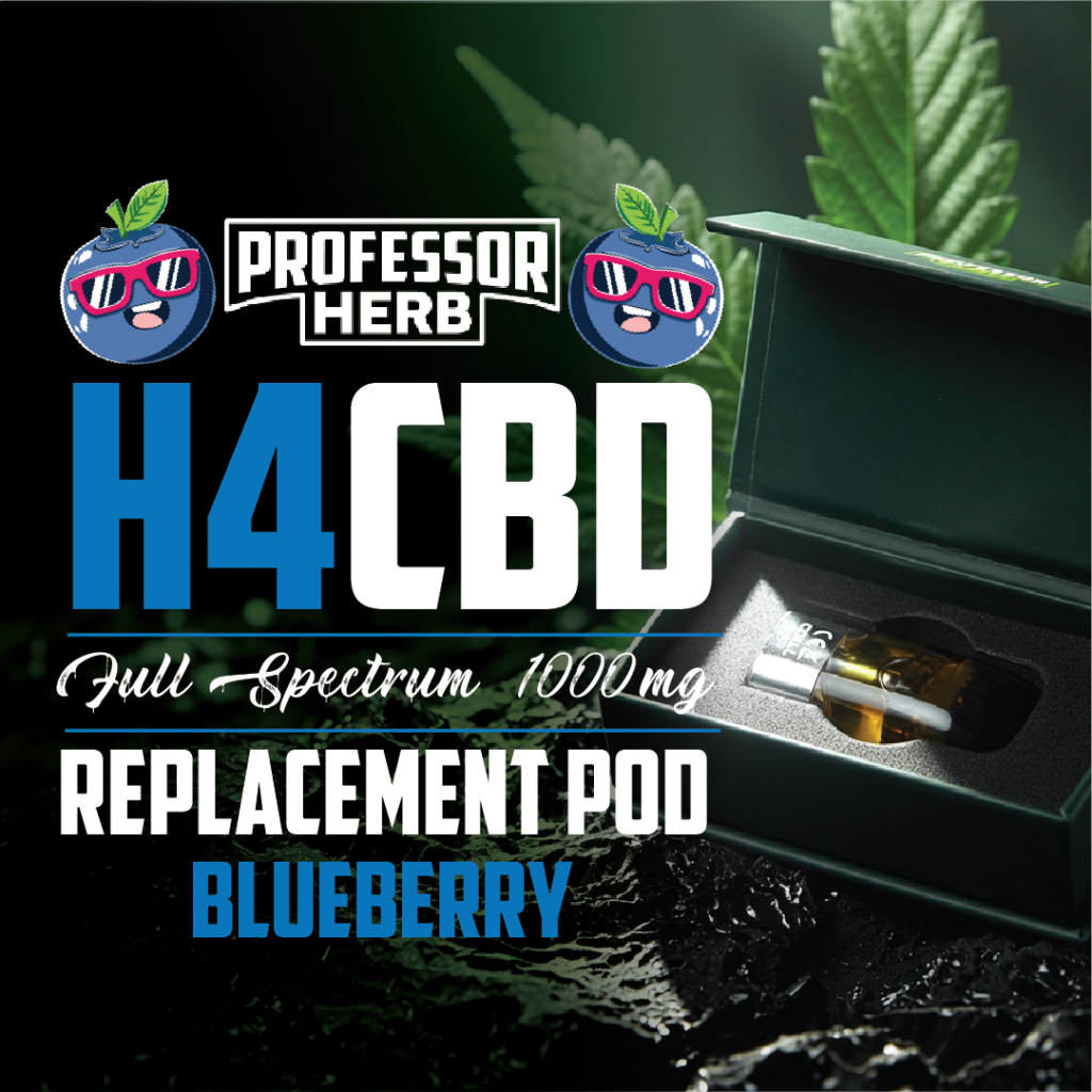 Professor Herb 1000mg Full Spectrum H4CBD 1ml náhradní cartridge – Borůvka