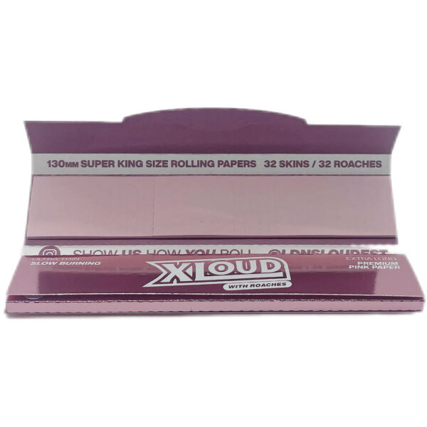 Loud Ldn XLoud Kuřací papírky & filtry: Růžové zlato – Extra dlouhé