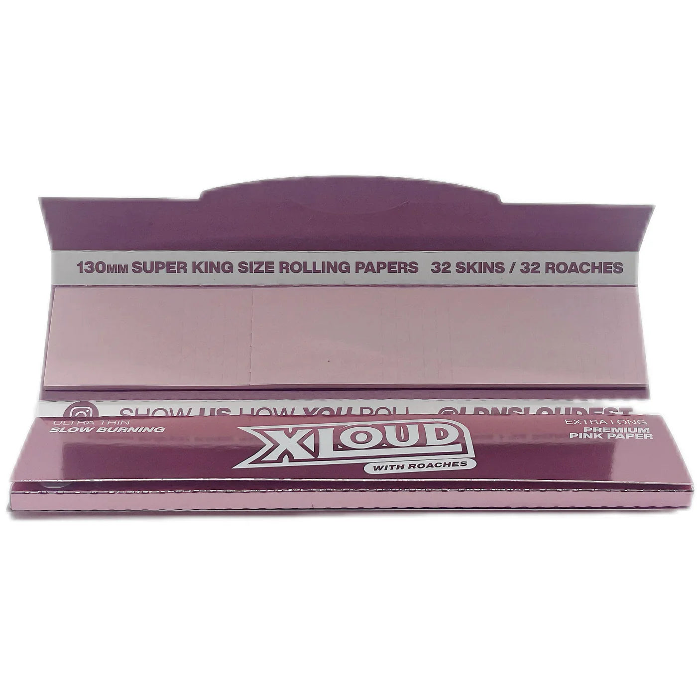 Loud Ldn XLoud Kuřací papírky & filtry: Růžové zlato – Extra dlouhé