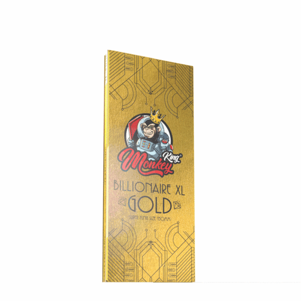 Monkey King cigaretové papírky a filtry: Billionaire Gold XL – Extra dlouhé