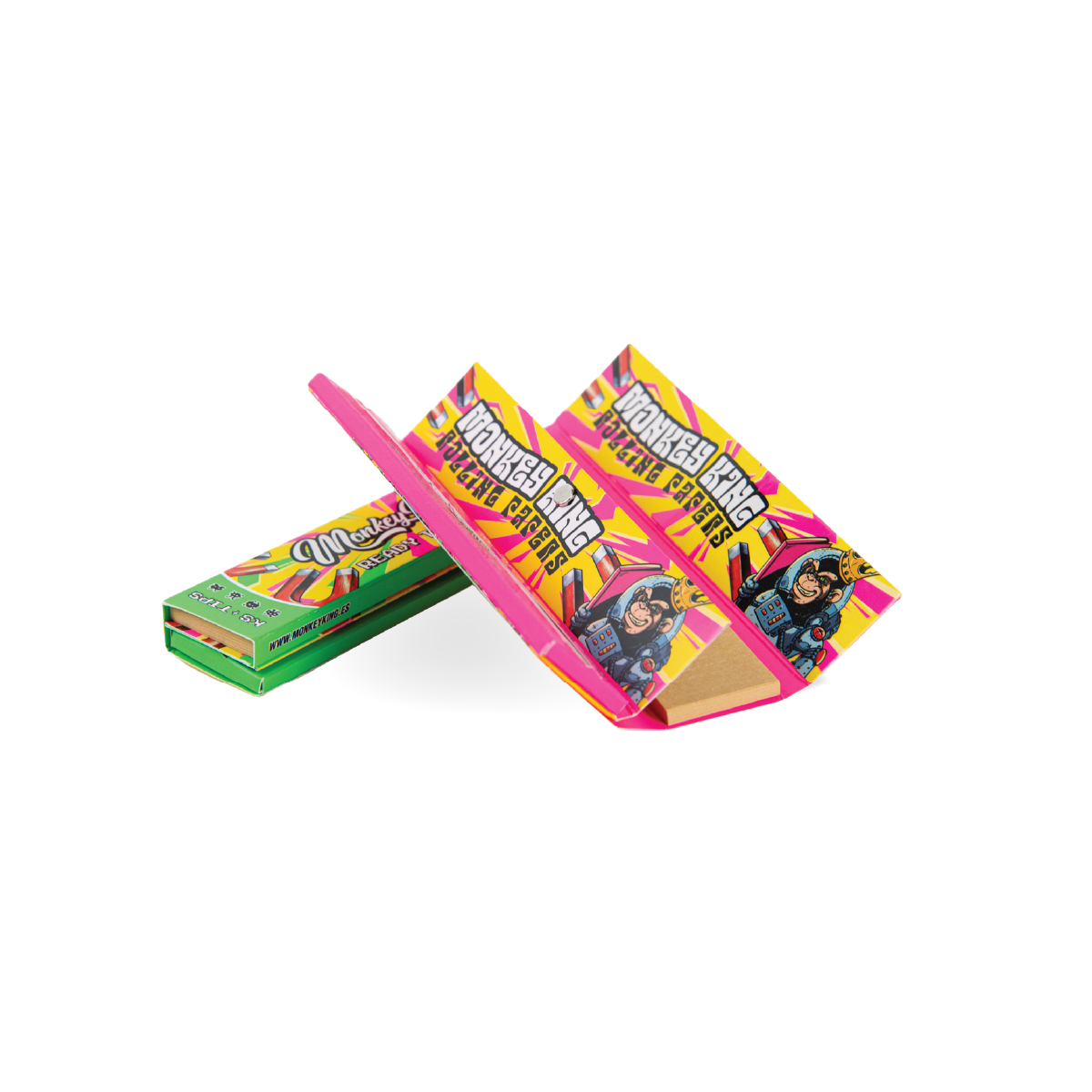 Monkey King Rolling Papers & Tips: Ready To Fly – King Size Unbělené - Obrázek 3