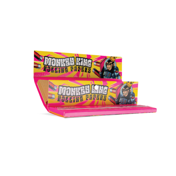 Monkey King Rolling Papers & Tips: Ready To Fly – King Size Unbělené