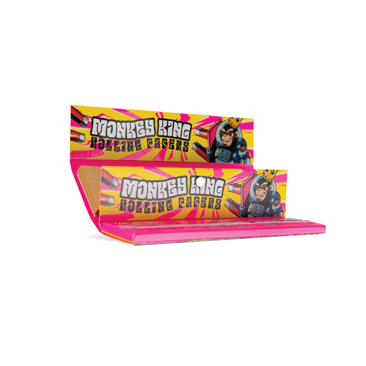Monkey King Rolling Papers & Tips: Ready To Fly – King Size Unbělené