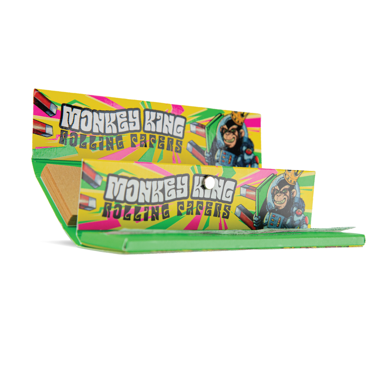 Monkey King Rolling Papers & Tips: Ready To Fly – King Size Unbělené - Obrázek 2