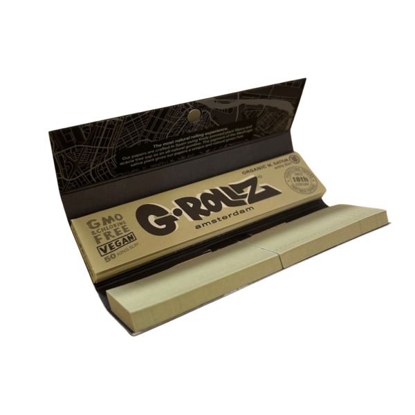 G-Rollz Medicago Sativa Extra Thin papírky, filtry a dřevěný poker value pack
