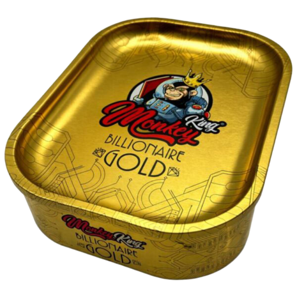 Opičí král Billionaire Gold Rolovací podnos s víkem