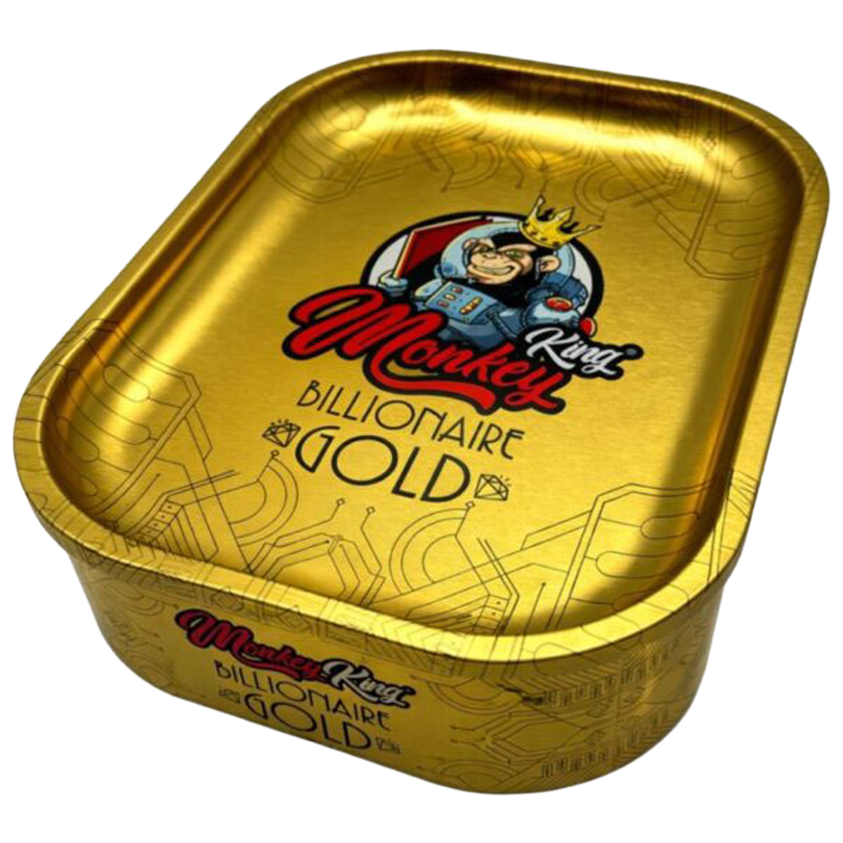 Opičí král Billionaire Gold Rolovací podnos s víkem