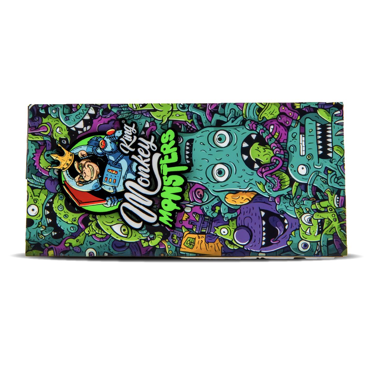 Monkey King Papers, Tips & Tray: Magnetic Monsters Edition – King Size Unbleached - Obrázek 2