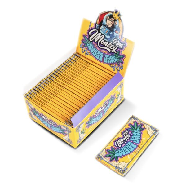 Monkey King Papers & Tips: Sweet Jane – King Size Unbleached (24 Pack)