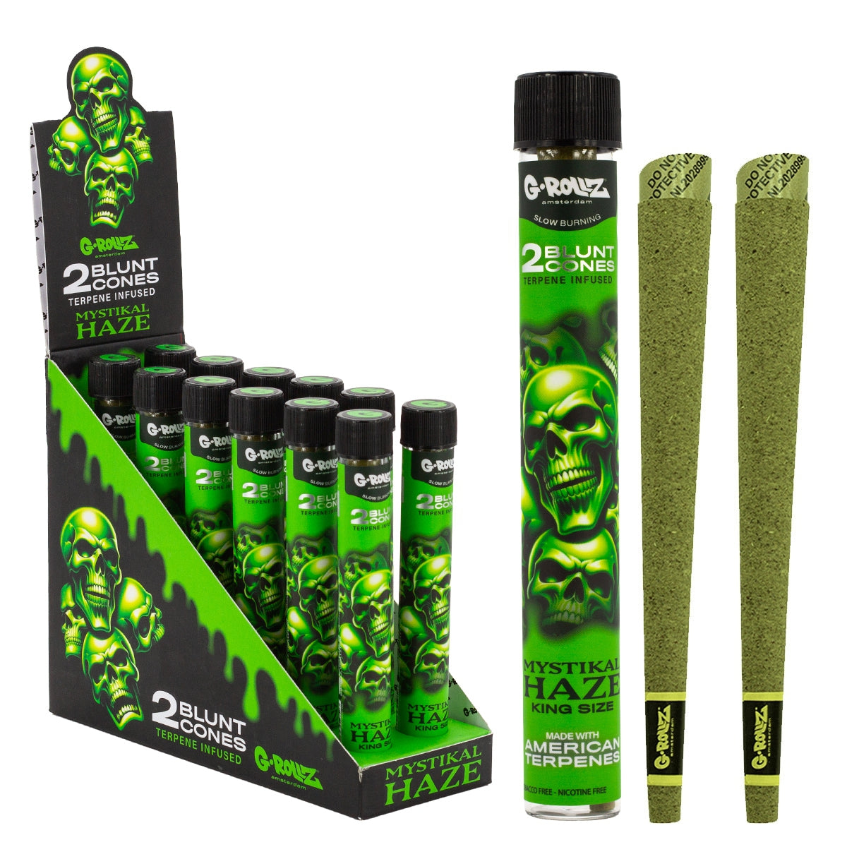 G-Rollz Terpene Infused Blunt Cones – Mystikal Haze - Obrázek 2