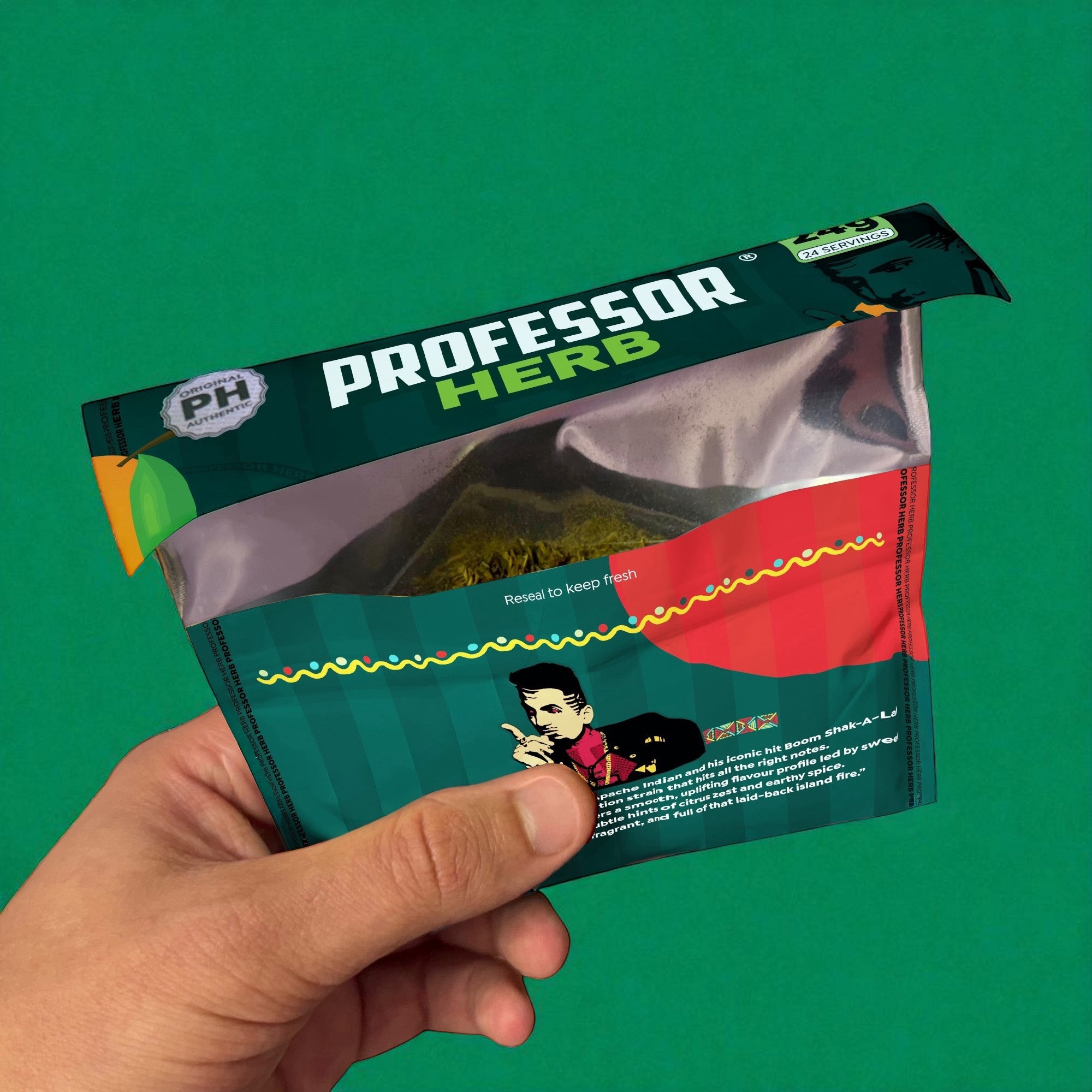 Professor Herb Premium Hemp Blend (krabička 10 ks) – Apache Haze - Obrázek 2