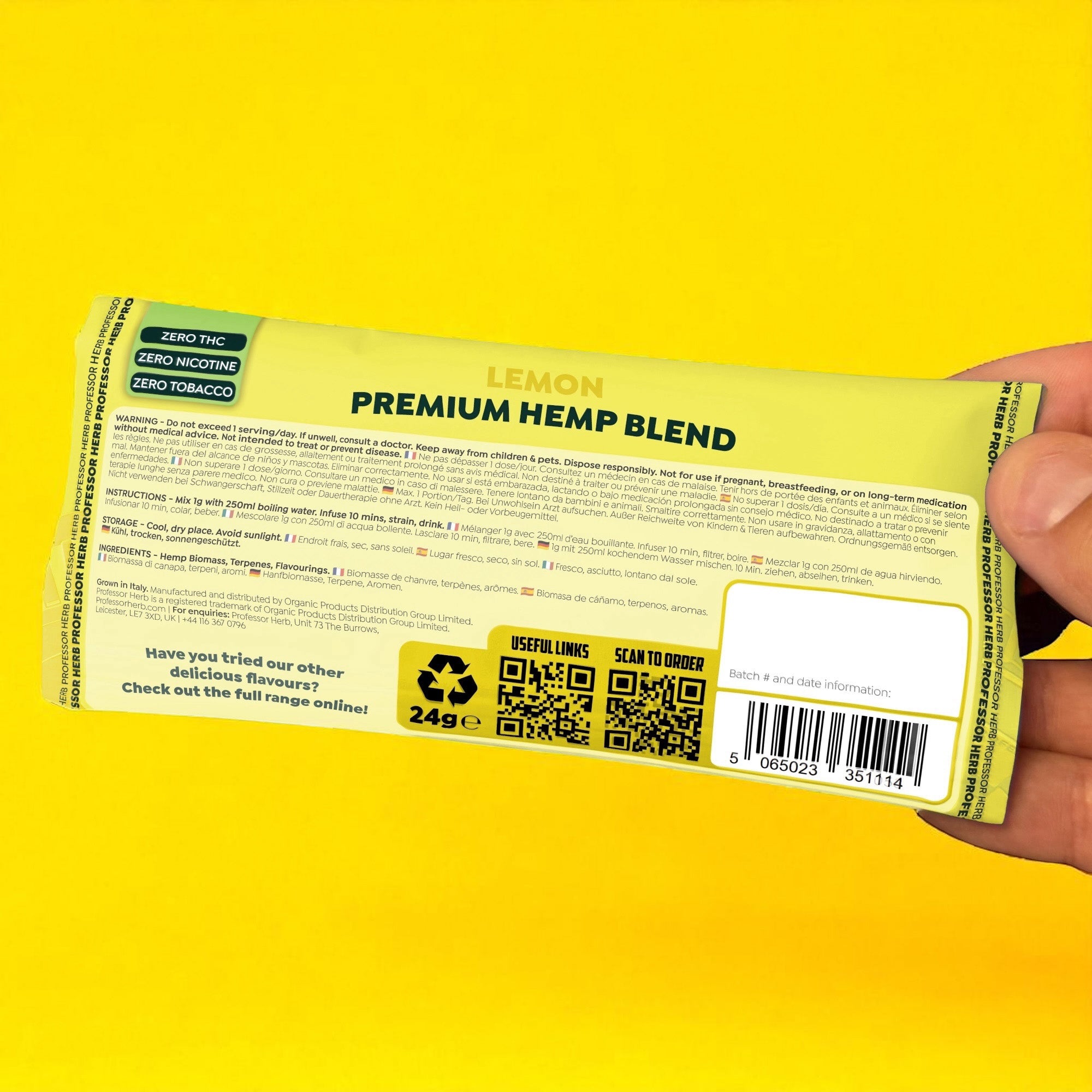 Professor Herb Premium Hemp Blend (24g) – Citron - Obrázek 5