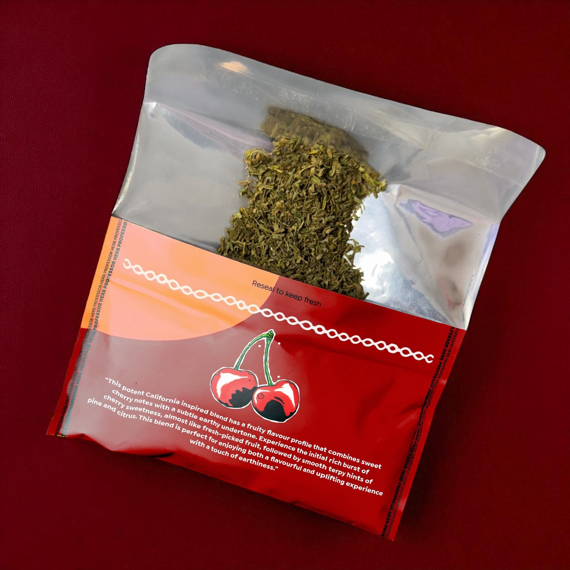 Professor Herb Premium Hemp Blend (24g) – Cherry Bomb - Obrázek 2