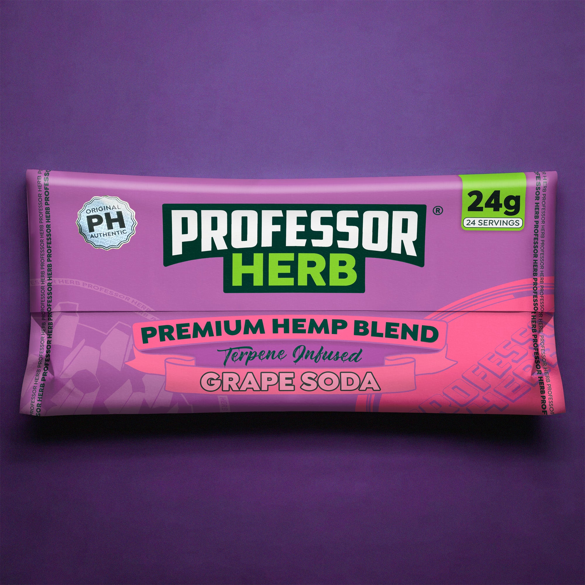 Professor Herb Premium Hemp Blend (24g) – Grape Soda