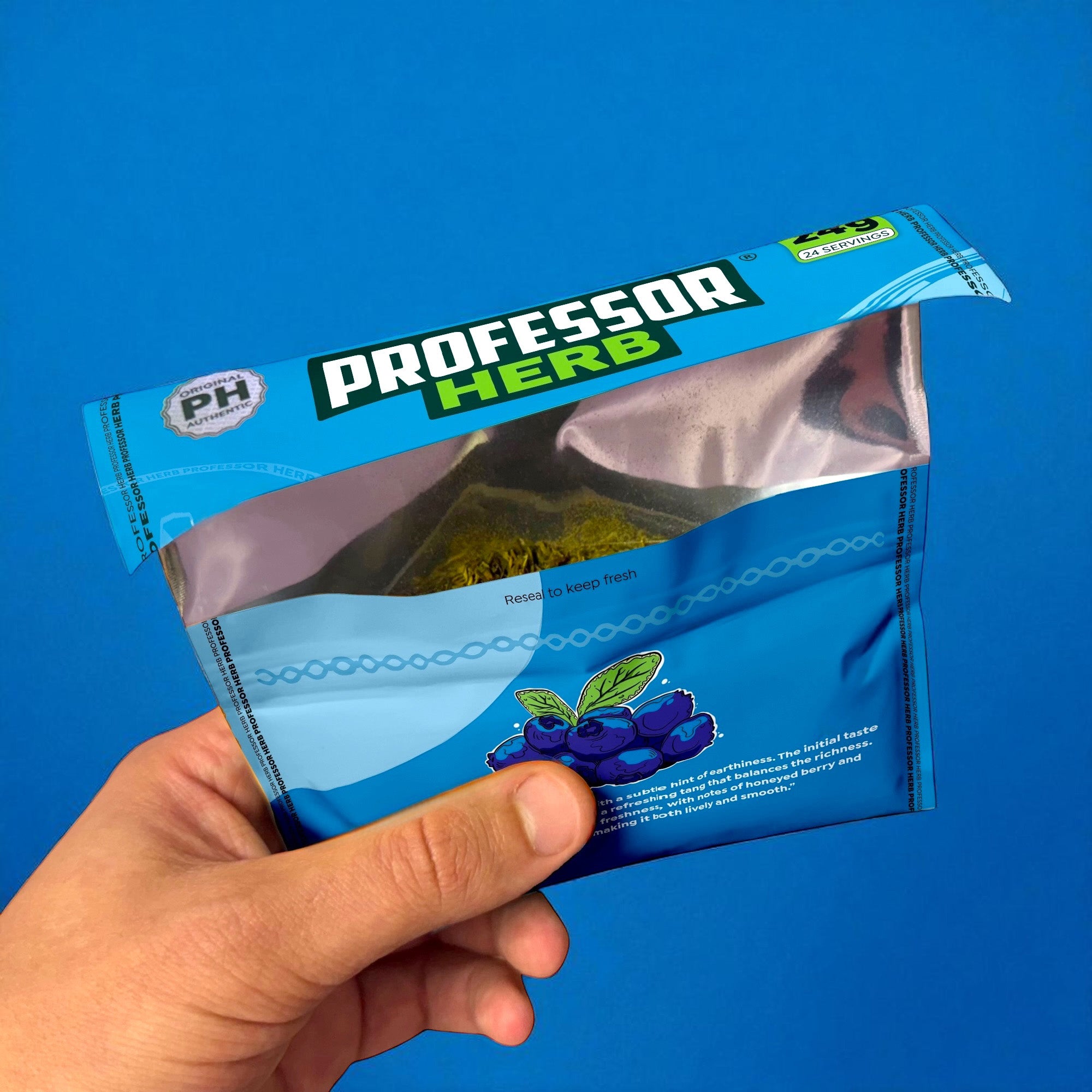 Professor Herb Premium Hemp Blend (krabička 10 ks) – Borůvka - Obrázek 2