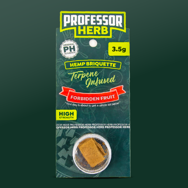 Professor Herb konopné hašišové brikety (3.5g) – Forbidden Fruit