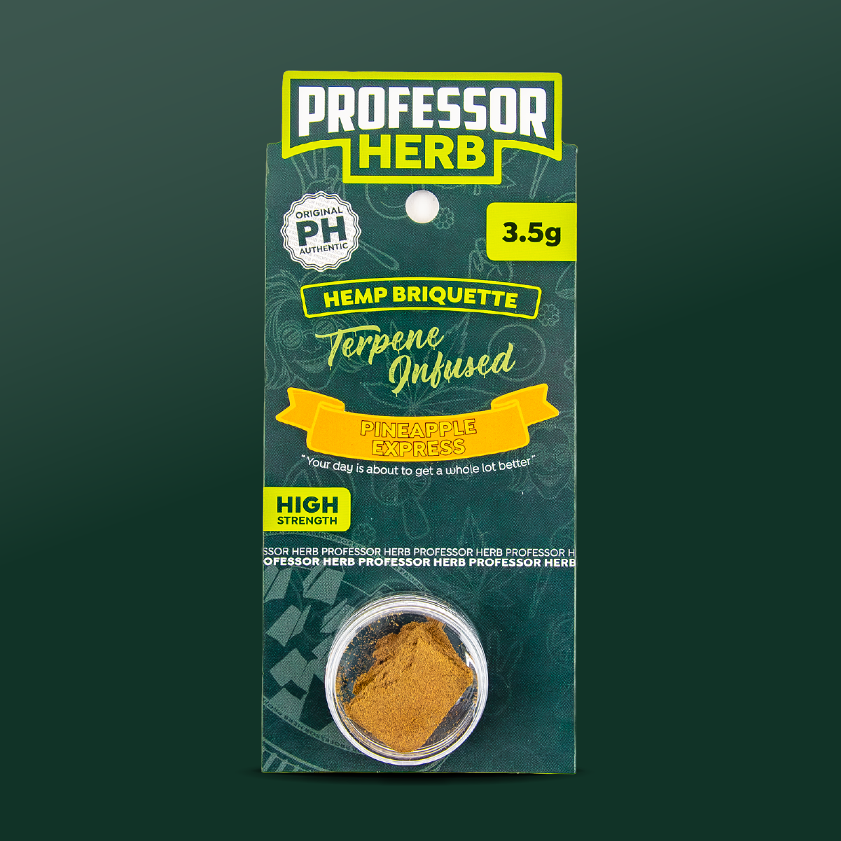 Professor Herb Hemp Briquette Hash (3.5g) – Pineapple Express