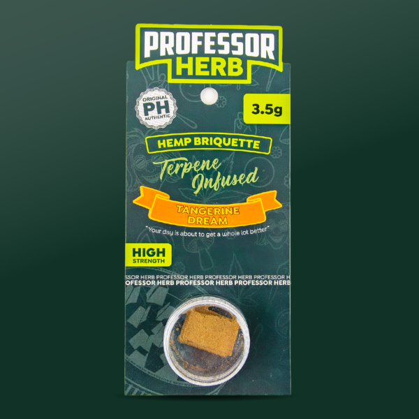 Profesor Herb Hemp Briket Hash (3,5 g) – Tangerine Dream