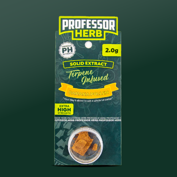 Profesor Herb Hemp Solid Extract (2g) – Banánový pylový hash (15%)